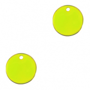 Bedels DQ metaal 10mm Goud-neon yellow (nikkelvrij)