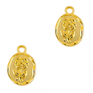 Bedels DQ metaal roos Goud (nikkelvrij)