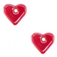 DQ Grieks keramiek kralen hart Bonfire red