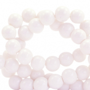 4 mm glaskralen opaque Light pastel pink