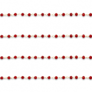 Roestvrij stalen (RVS) Stainless steel onderdelen jasseron rond Gold-red