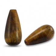 Natuursteen kralen tijgeroog druppel Golden brown