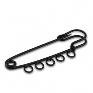 Gekleurde onderdelen sierspeld met 5 ogen Black