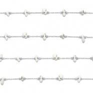 Roestvrij stalen (RVS) Stainless steel onderdelen jasseron howliet irregular Silver-white