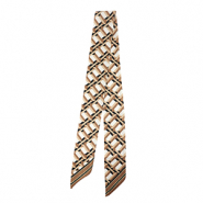 Bandana sjaal met rechthoek White-light brown-brown