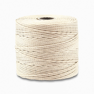 Nylon S-Lon draad 0.5mm Vanilla cream white