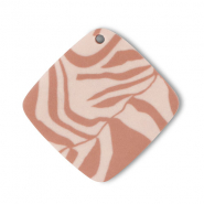 Polymeer hangers ruit Light peach pink-light brown