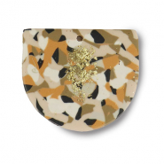 Polymeer hangers Brown-pink-white-gold