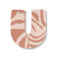 Polymeer hangers U-vormig Light peach pink-light brown