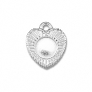 BY31&reg; Roestvrij stalen (RVS) Stainless steel bedels met setting voor SS20 flatback Silver