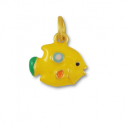 Bedels metaal vis Yellow-gold