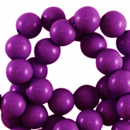 4 mm acryl kralen shiny Aubergine purple