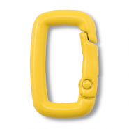 Gekleurde onderdelen sleutelhanger rechthoek Yellow