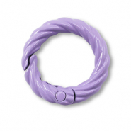Gekleurde onderdelen sleutelhanger ring Purple