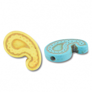 Kralen keramiek druppel Multicolour