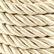 Trendy koord twisted 10mm Champagne gold