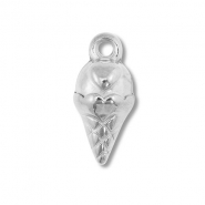 Roestvrij stalen (RVS) Stainless steel bedels ijslolly Silver