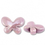 DQ Grieks keramiek kralen vlinder Lilac