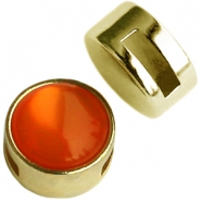 Schuivers DQ metaal Cuoio met setting voor 12mm cabochon Goud