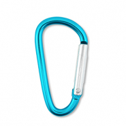 Gekleurde onderdelen sleutelhanger Shiny blue