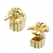 Eco-brass® metaal medaillon bedels cadeau Gold