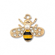 Bedels metaal enamel bij Gold-yellow-black