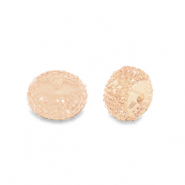 Resin kralen rondellen 10mm Light peach