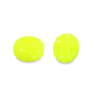 Resin kralen rondellen 10mm Neon yellow