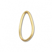 Roestvrij stalen (RVS) stainless steel onderdelen tussenstuk ovaal Gold