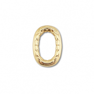 Roestvrij stalen (RVS) stainless steel onderdelen tussenstuk ovaal Gold