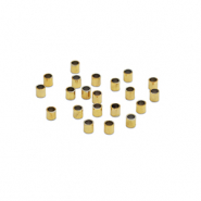 Roestvrij stalen (RVS) Stainless steel kralen knijpkraal tube 1.5mm Gold