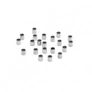 Roestvrij stalen (RVS) Stainless steel kralen knijpkraal tube 1.5mm Silver