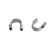 Roestvrij stalen (RVS) Stainless steel onderdelen wire guardian / draadbeschermer Silver