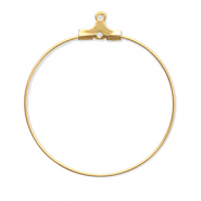 Roestvrij stalen (RVS) Stainless steel onderdelen creool oorring hanger Gold