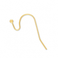 Roestvrij stalen (RVS) Stainless steel onderdelen oorbellen / oorhanger Gold