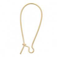 Roestvrij stalen (RVS) stainless steel onderdelen sluitbare oorhangers Gold