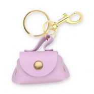 Sleutelhangers handtas Lilac purple-gold