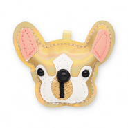 Statement hangers hond Gold holographic-white-black-salmon pink