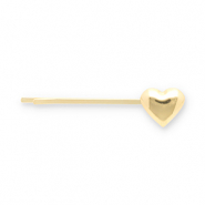 Haaraccessoires schuifspeld hart Gold