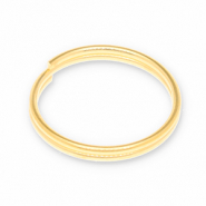 Onderdelen DQ metaal splitring Goud (nikkelvrij)