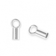 Onderdelen DQ Eco-brass&reg; metaal eindkap Antiek zilver (nikkelvrij)