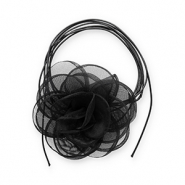 Bloem choker organza Black