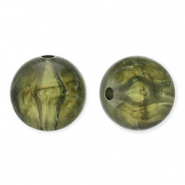 12 mm acryl kralen rond Olive green