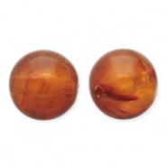 12 mm acryl kralen rond Orange brown
