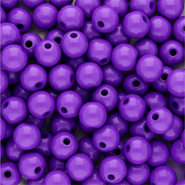 8 mm acryl kralen shiny Dark purple