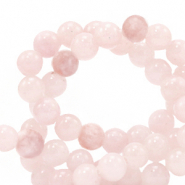 Natuursteen kralen marmer en calciet 4mm Light rose