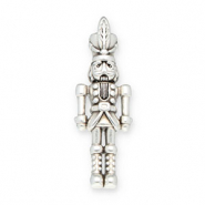 Bedels DQ metaal notenkraker Antiek zilver (Nikkelvrij)