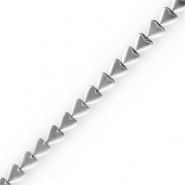 Hematite kralen hart Silver
