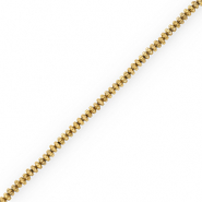 Hematite kralen rondellen Gold