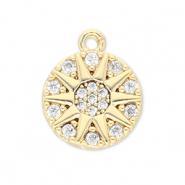 Brass TQ metaal bedels zon Gold-transparent